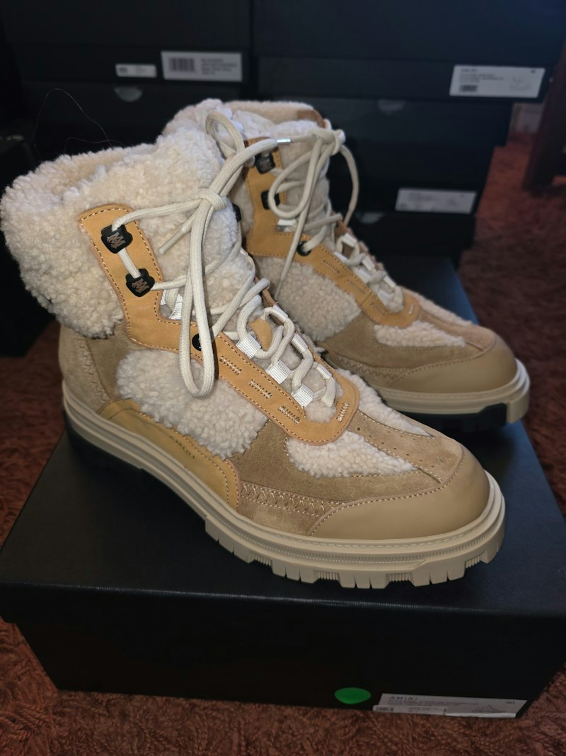 Amiri Shearling Snowboot Tan