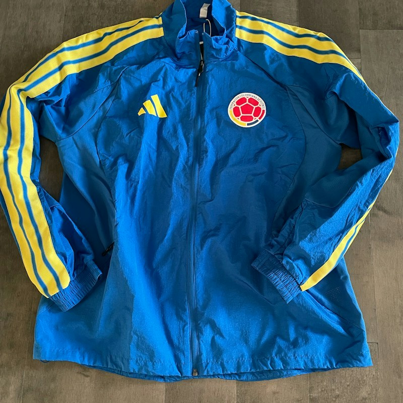 Adidas Colombia FCF Anthem Jacket Glory Blue