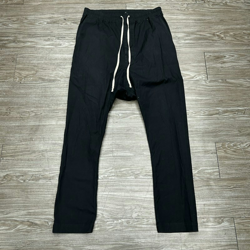 Rick Owens FW16 Mastodon Drawstring Pants Black