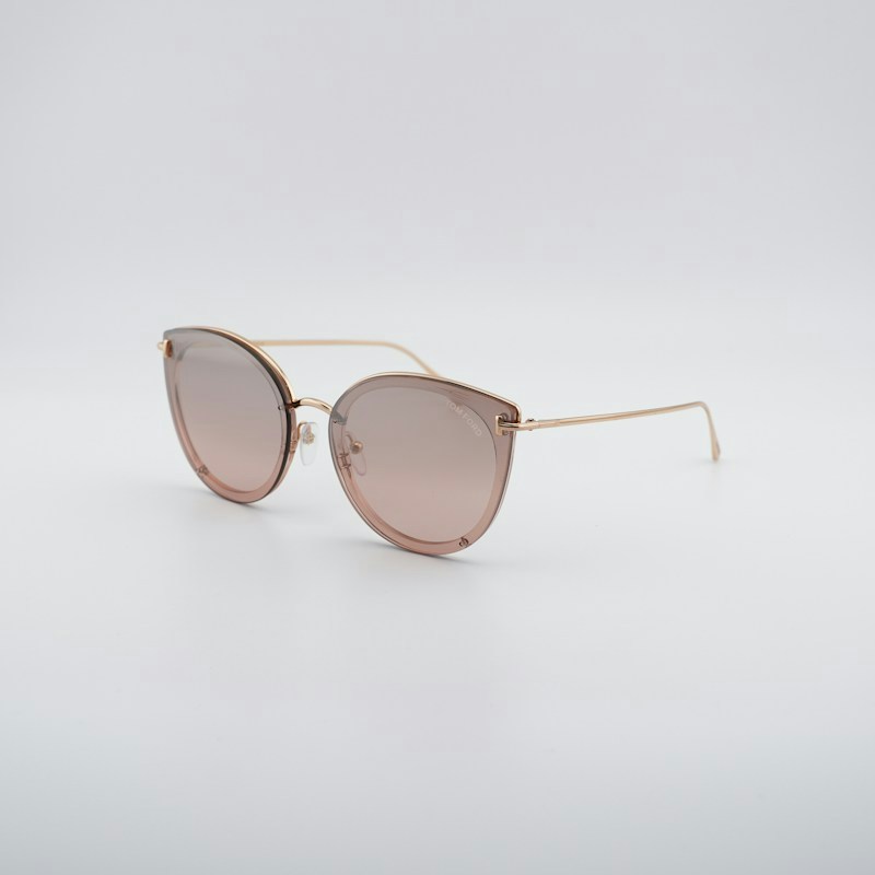 Tom Ford FT0720-K 33G Butterfly Sunglasses Gold / Purple