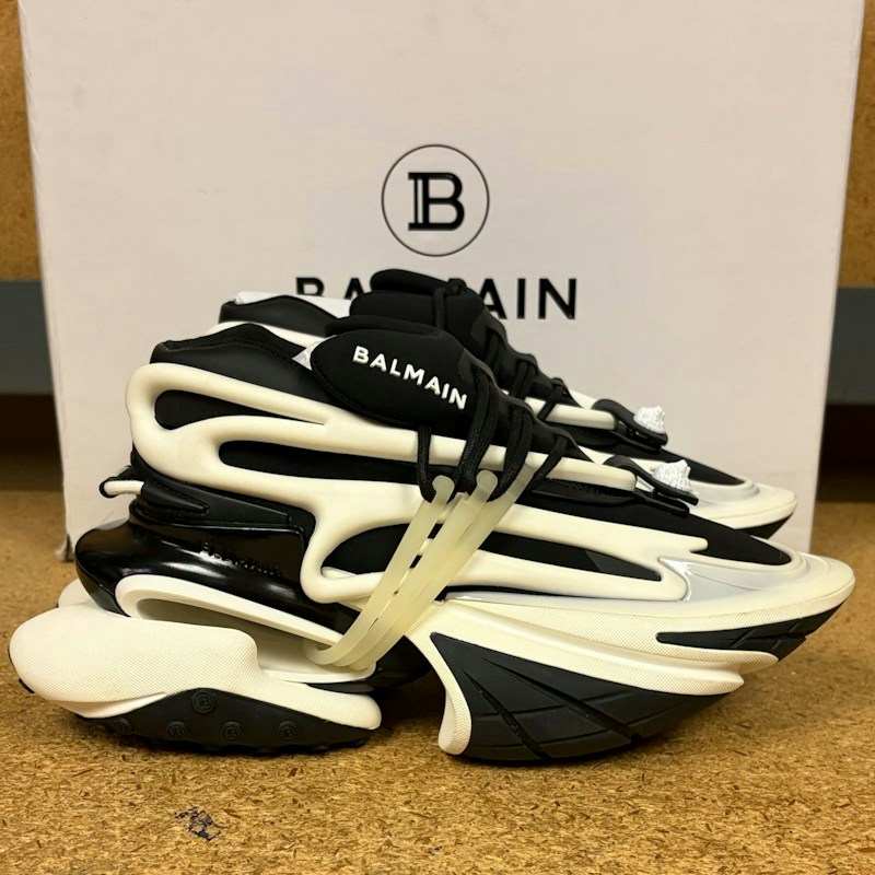 Balmain Unicorn Sneaker Black White