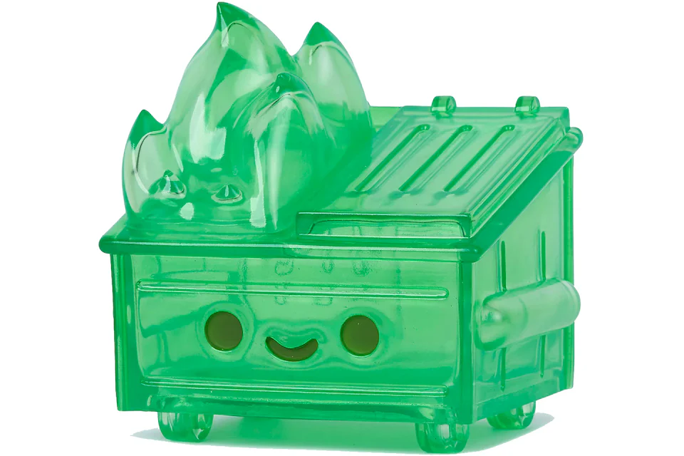 100% Soft Dumpster Fire Slime Green Hot Topic Exclusive Vinyl Figure
