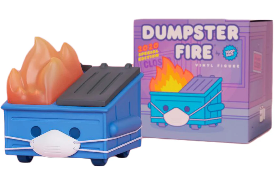 100% Soft Dumpster Fire Special 2020 Mask Edition Vinyl Figure