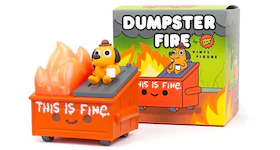 100% Soft Dumpster Fire This Is Fine Figure Orange