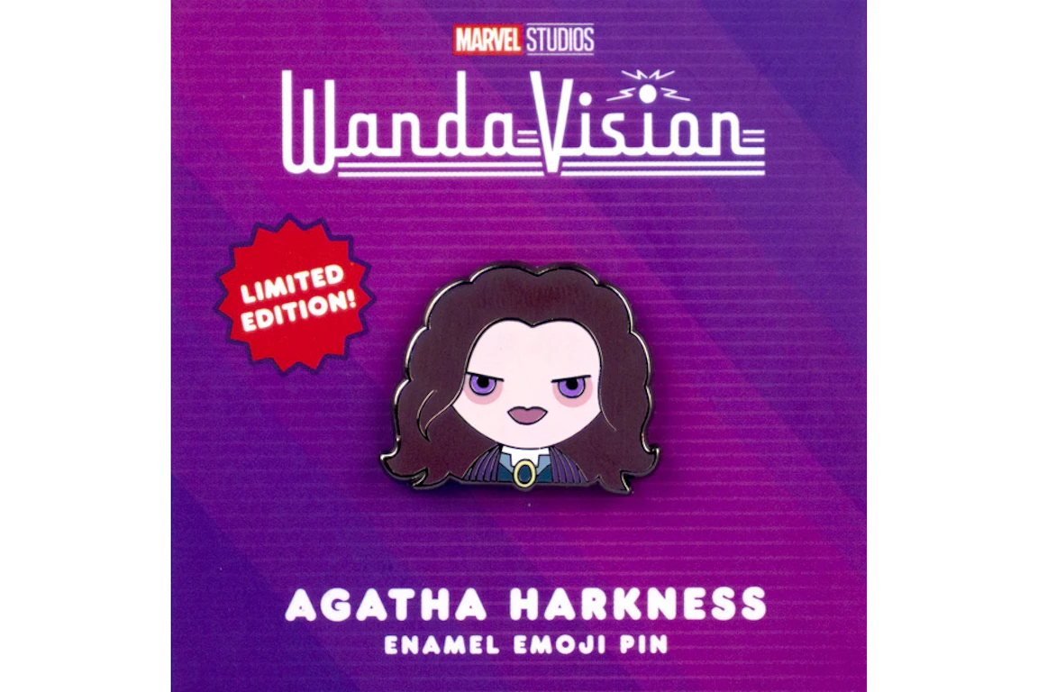 100% Soft Marvel Studios WandaVision Agatha Harkness 2022 SDCC Exclusive Pin