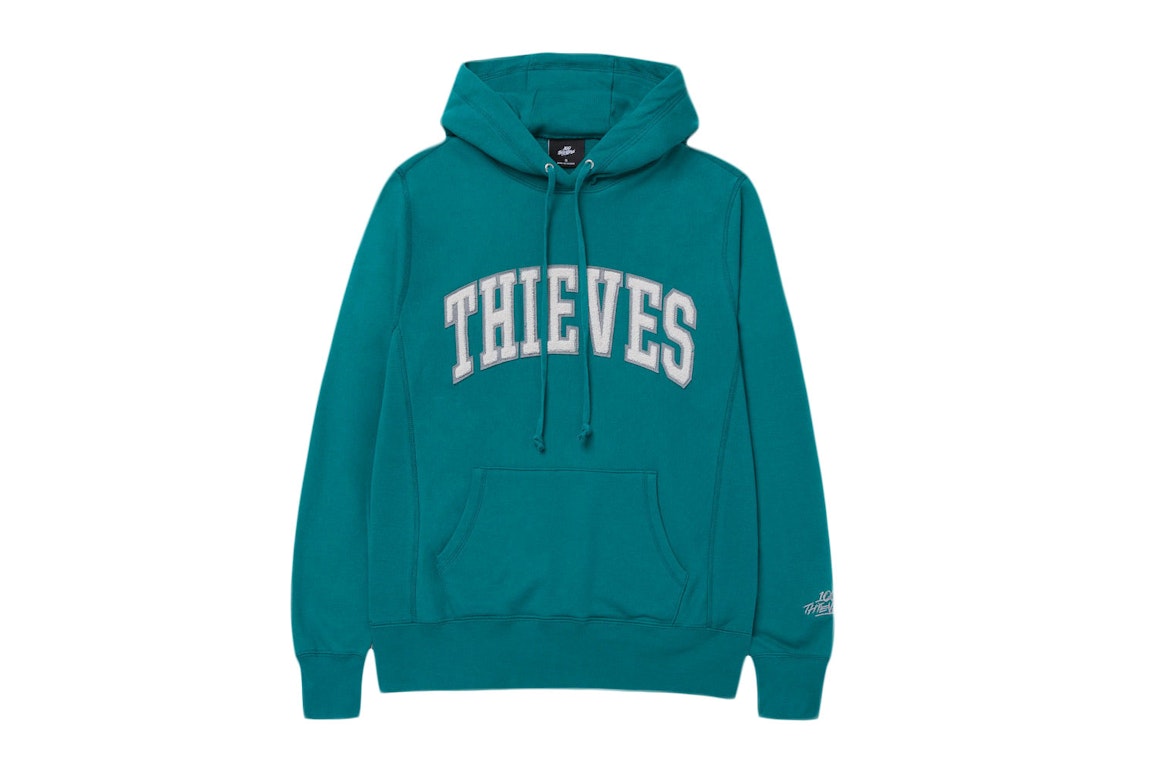 Pre-owned 100 Thieves Alumni Collection Chenille Hoodie Green