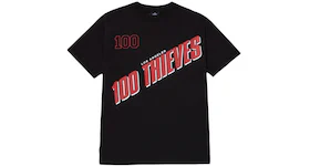 100 Thieves Alumni Collection Slanted Oversized T-Shirt Black