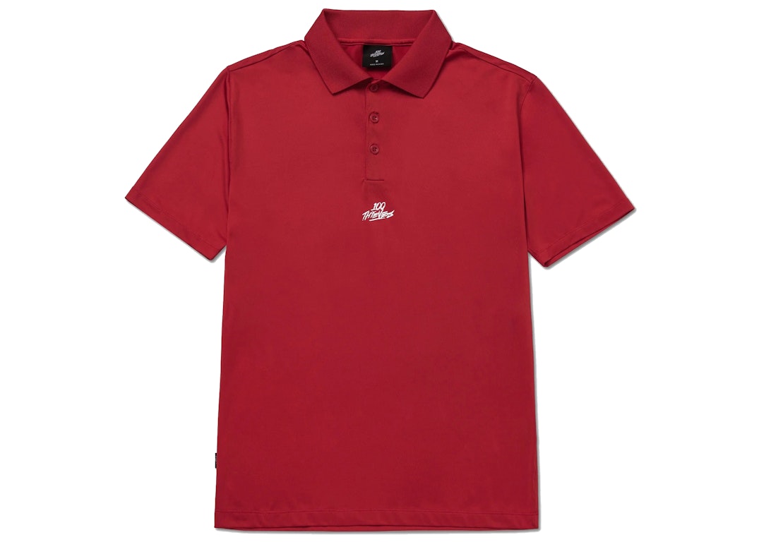 Pre-owned 100 Thieves Birdie Short Sleeve Polo Red