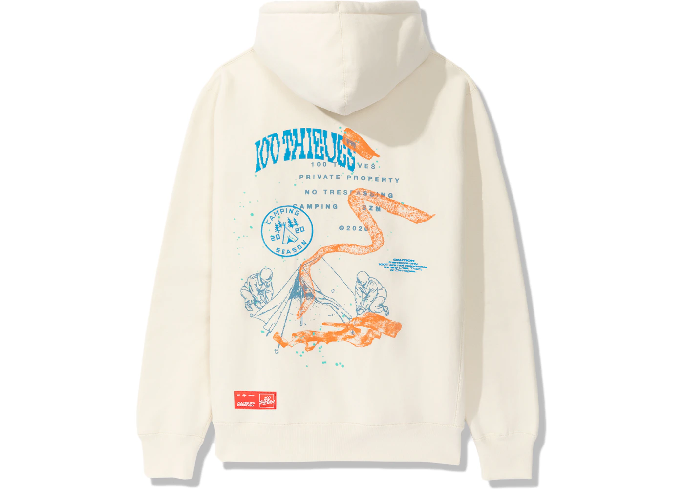 100t online white hoodie