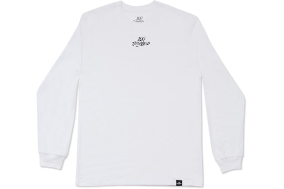 100 Thieves Daybreak Long Sleeve Tee White