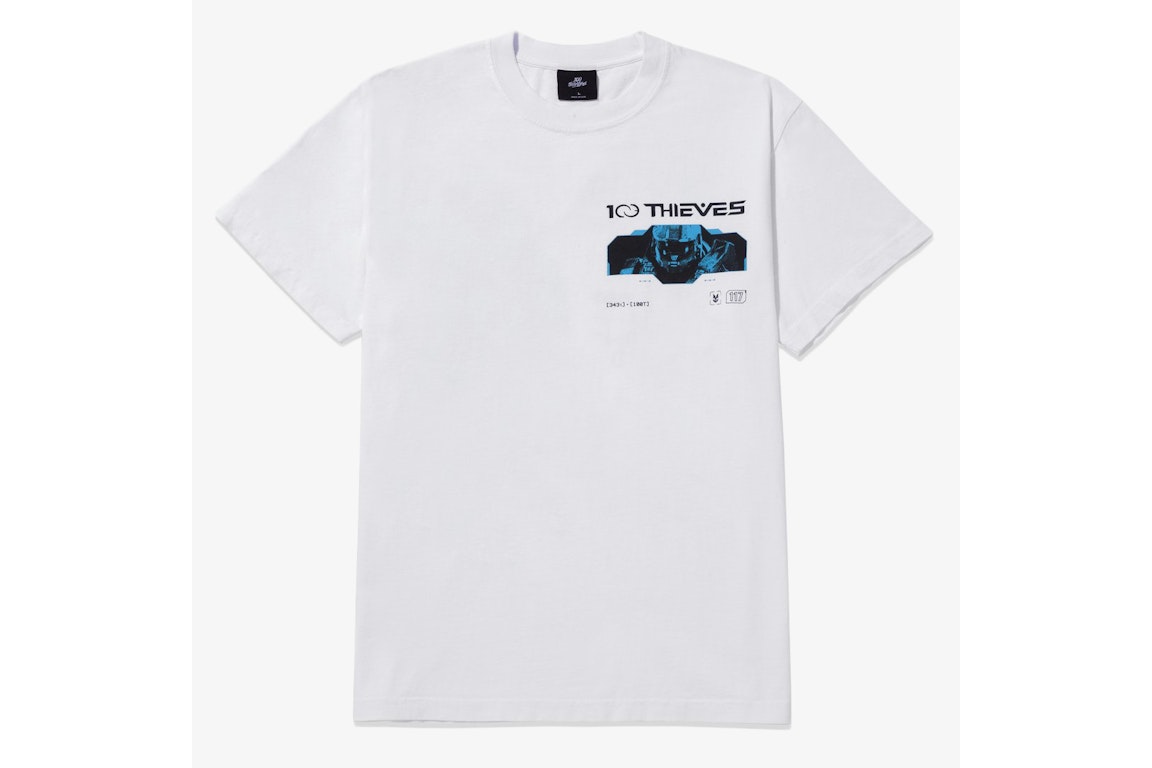 Pre-owned 100 Thieves X Halo Energy Sword Ss T-shirt White
