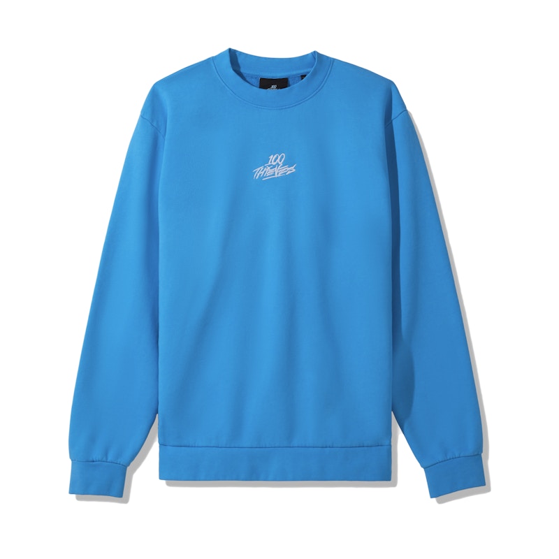 100 Thieves Enter Infinity Crewneck Sky Men's - SS21 - US