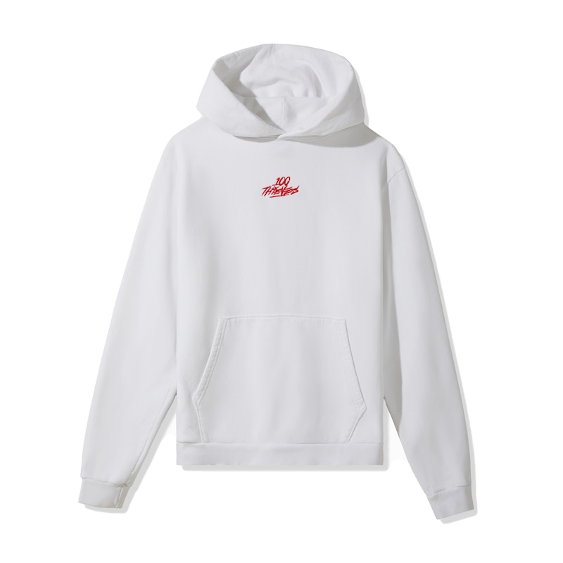 100 thieves 2024 white hoodie