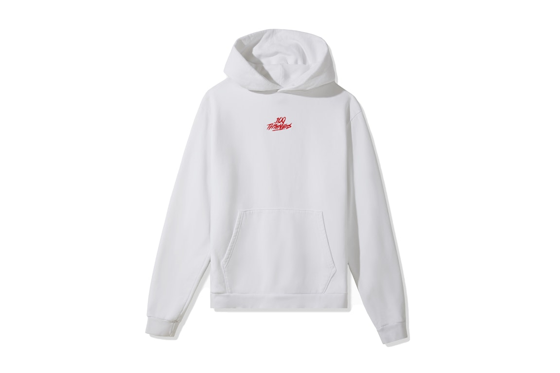 Pre-owned 100 Thieves Enter Infinity Hoodie White