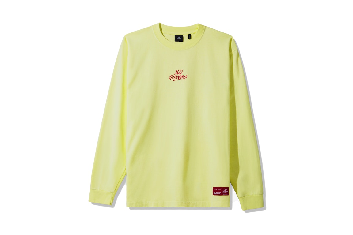 Pre-owned 100 Thieves Enter Infinity L/s T-shirt Lemonade