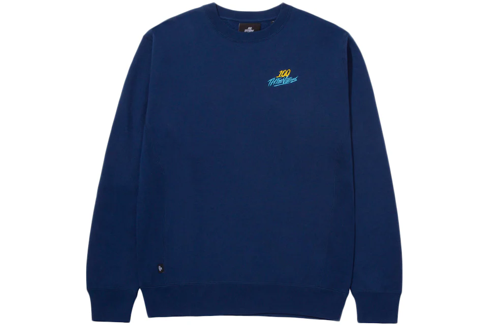 100 Thieves Foundations Courage Crewneck Navy