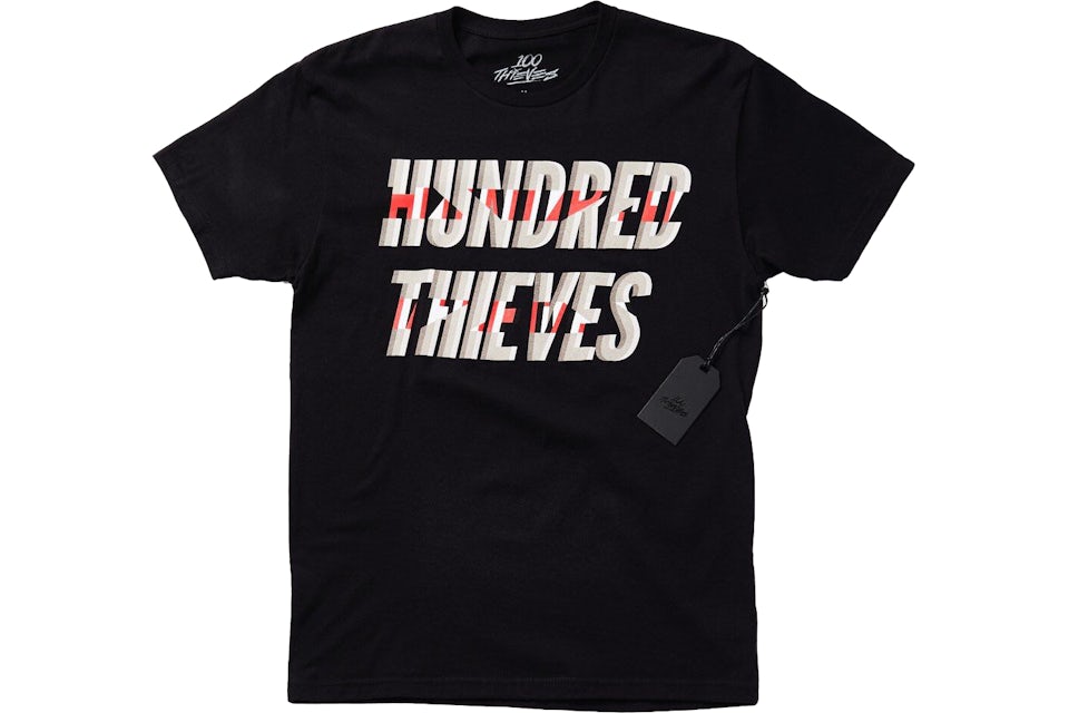 100 Thieves Glitch Tee Black Men s SS19 GB