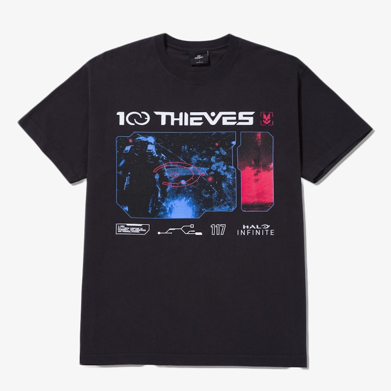Pre-owned 100 Thieves X Halo Infinite Ss T-shirt Black
