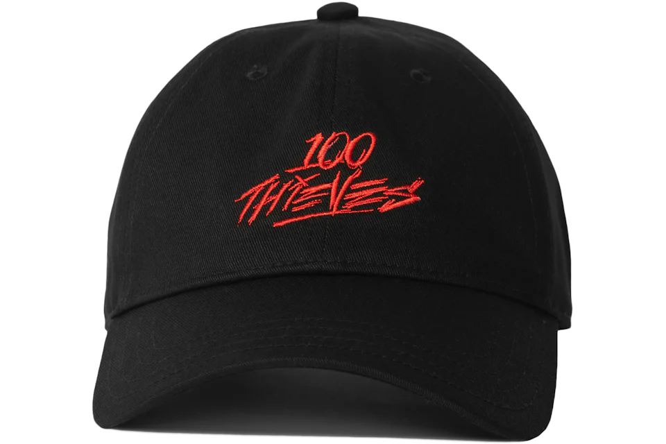 100 Thieves Jam Dad Hat Black/Red