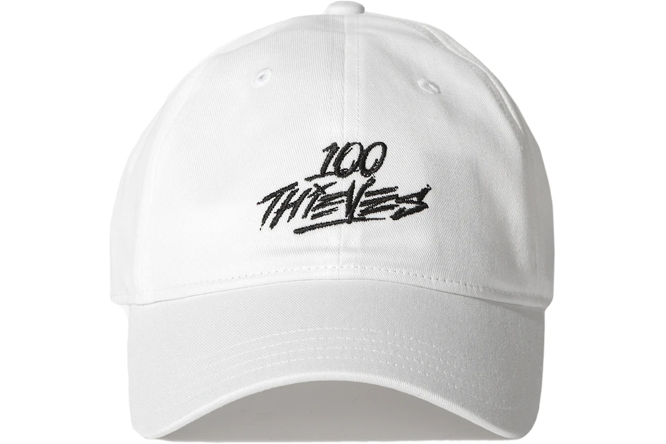 100 Thieves Jam Dad Hat White