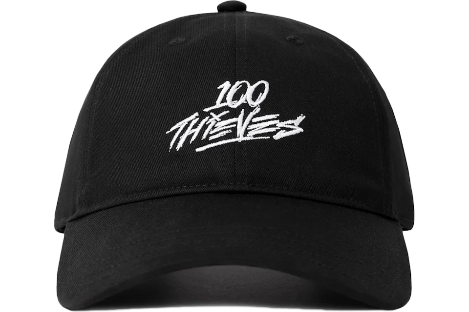 100 Thieves No Camping Dad Hat Black