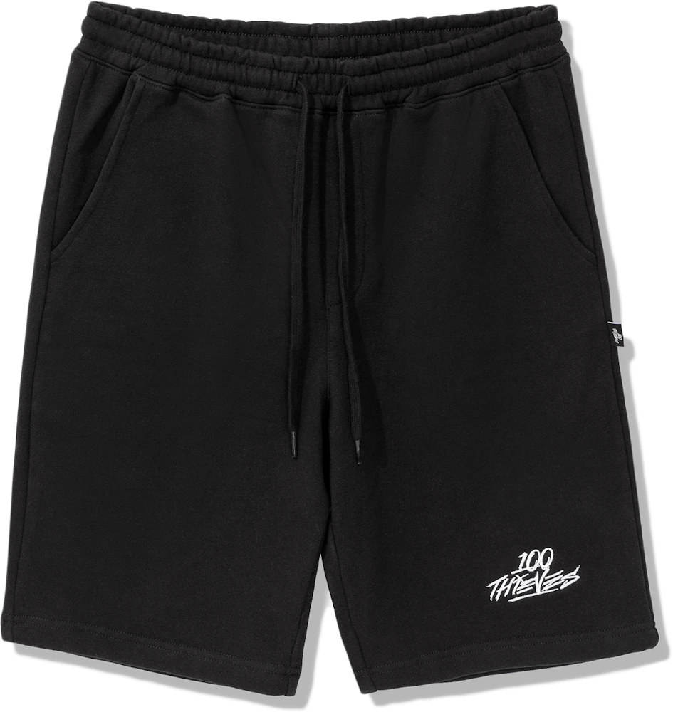 100 Thieves No Camping Fleece Short Black Men's - SS20 - US