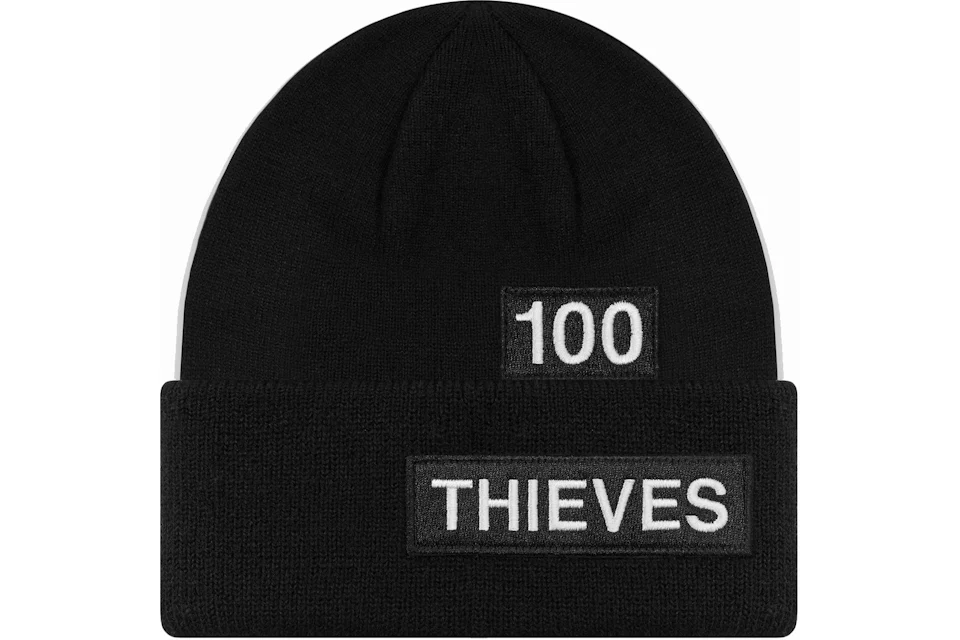 100 Thieves Numbers Beanie Black