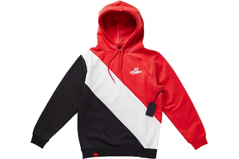 Red black white hoodie hotsell