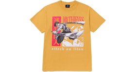 100 Thieves x Attack on Titan Levi Vs Kenny T-shirt Gold