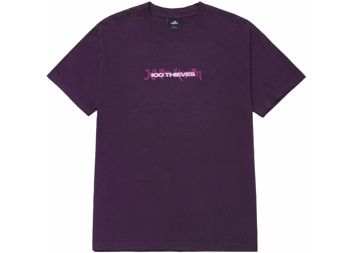 100 Thieves x Jujutsu Kaisen Yuji Gojo Megumi T-shirt Deep Violet Men's ...