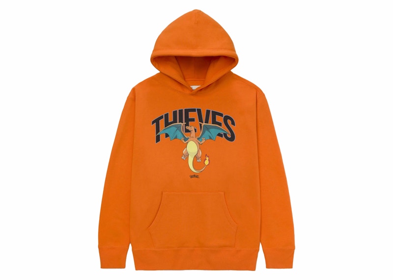 100 Thieves x Pokémon Charizard Hoodie Orange