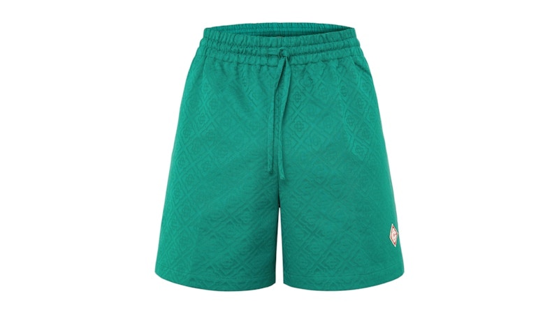 Casablanca Jacquard Monogram Shorts Green