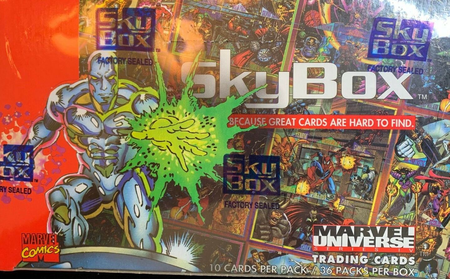 1993 Marvel Universe IV 4 Trading Card Sealed Pack New Impel Spider-Man SkyBox 