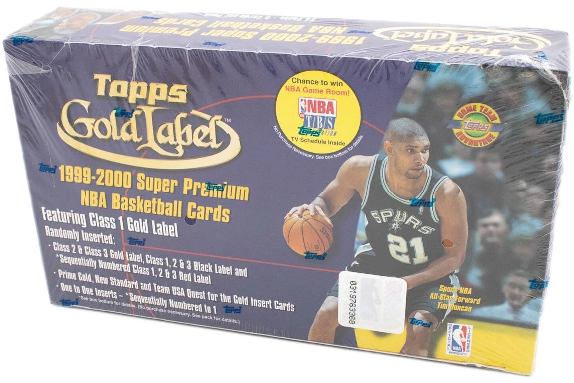 1999-00 Topps Gold Label Basketball Hobby Box