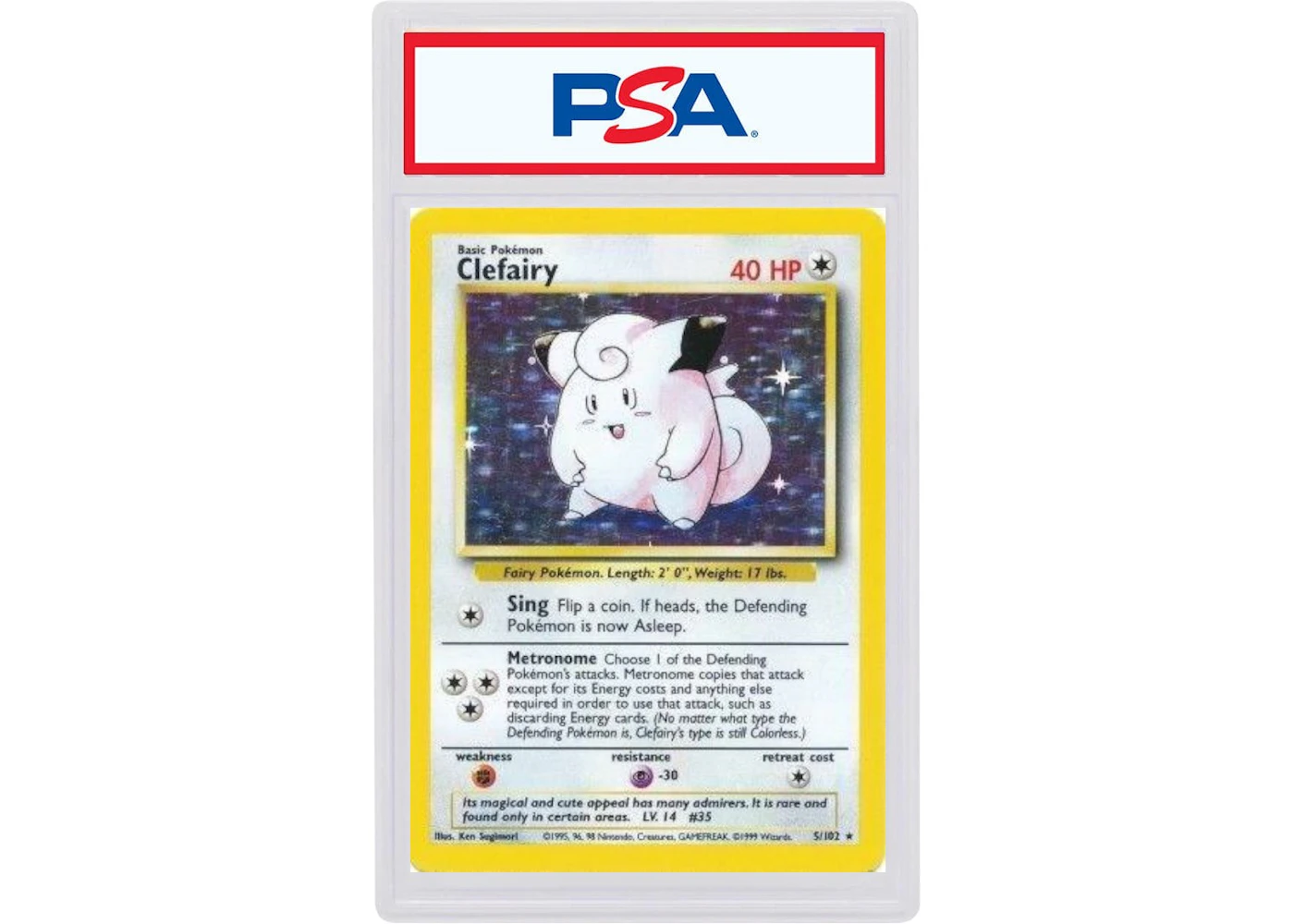 1999 Pokmon Game 5 Clefairy-Holo (PSA or BGS Graded) - 1999 - US 1999 Pokmon Game 5 Clefairy-Holo (PSA or BGS Graded) - 1999 - US