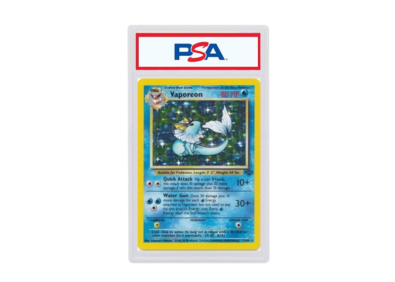 vaporeon holographic card 2006 Pokemon Pop Series 3 Vaporeon-Holo #6 PSA 6 – Aloha Card Shop main image 0