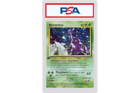 2000 Pokemon Neo Genesis 1st Edition 6 Heracross-Holo (PSA or BGS Graded) - 2000 - US 2000 Pokemon Neo Genesis 1st Edition 6 Heracross-Holo (PSA or BGS Graded) - 2000 - US