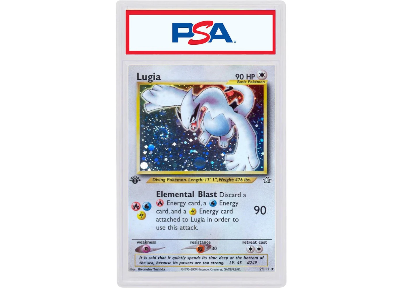 2000 Pokemon Neo Genesis 1st Edition 9 Lugia-Holo (PSA or BGS Graded) - 2000 - US 2000 Pokemon Neo Genesis 1st Edition 9 Lugia-Holo (PSA or BGS Graded) - 2000 - US