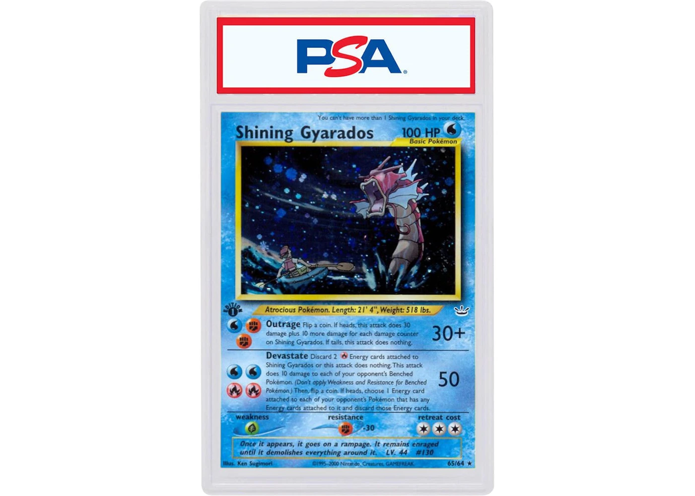 2001 Pokemon Neo Revelation 1st Edition 65 Shining Gyarados-Holo (PSA or BGS Graded) - 2001 - US 2001 Pokemon Neo Revelation 1st Edition 65 Shining Gyarados-Holo (PSA or BGS Graded) - 2001 - US