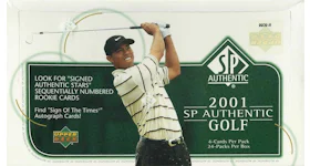 2001 Upper Deck SP Authentic Golf Hobby Box