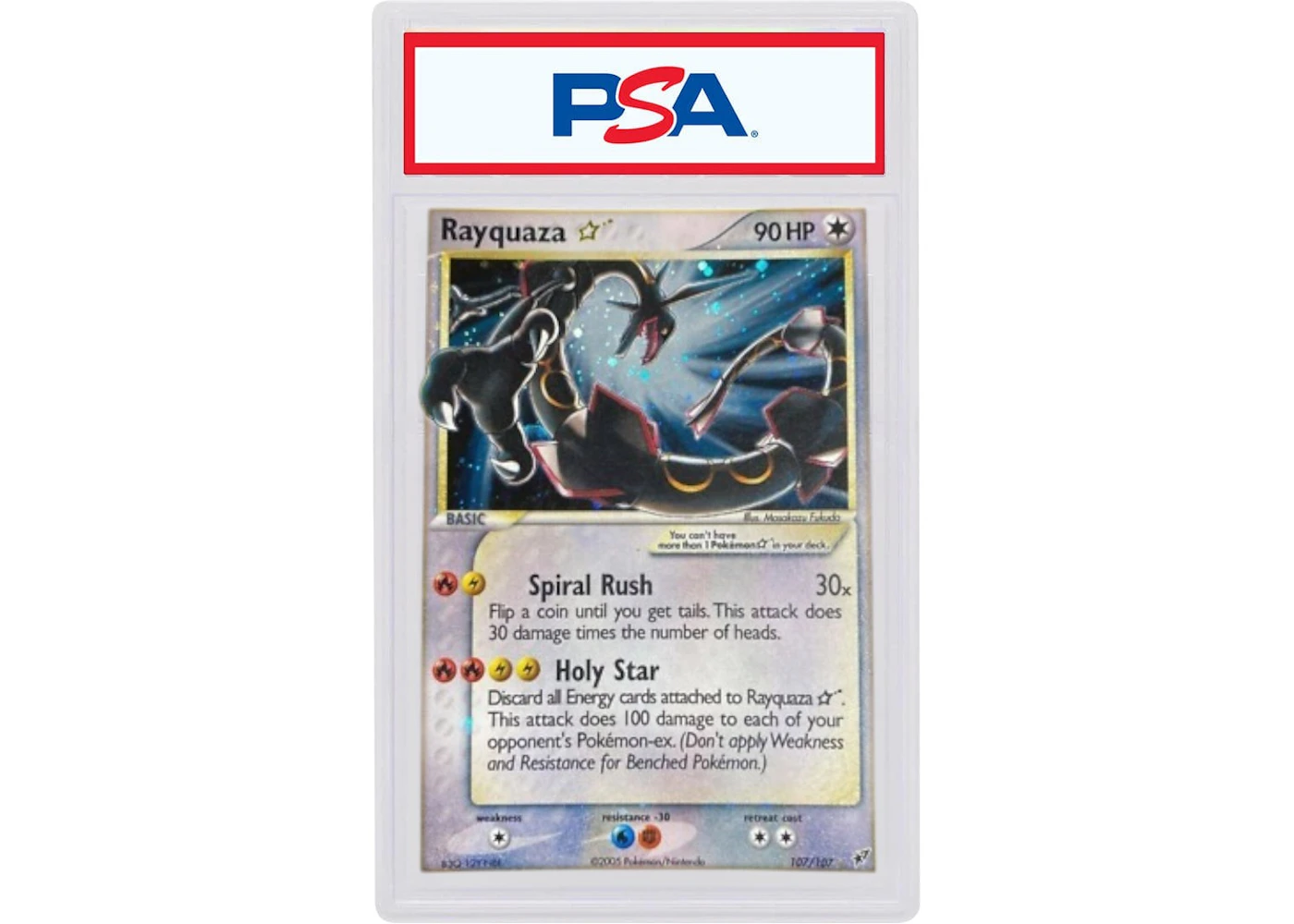 2005 Pokemon ex DeoXYs 107 Rayquaza-Holo Gold Star (PSA or BGS Graded) - 2005 - US 2005 Pokemon ex DeoXYs 107 Rayquaza-Holo Gold Star (PSA or BGS Graded) - 2005 - US