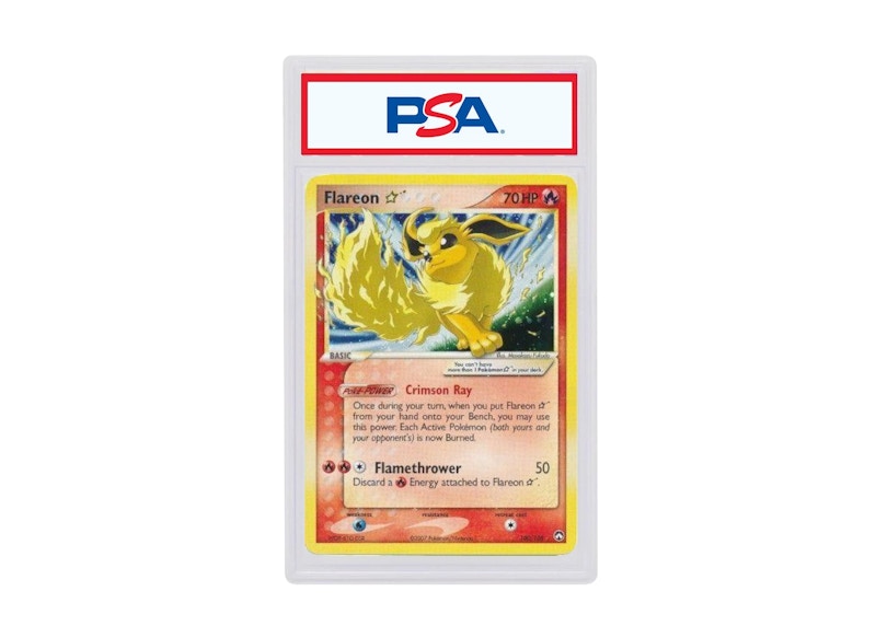 2007 Pokemon ex Power Keepers 100 Flareon-Holo Gold Star