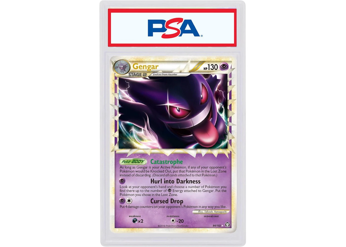 2010 Pokemon Heartgold & Soulsilver Triumphant 94 Gengar-Holo (PSA or BGS Graded) - 2010 - US 2010 Pokemon Heartgold & Soulsilver Triumphant 94 Gengar-Holo (PSA or BGS Graded) - 2010 - US