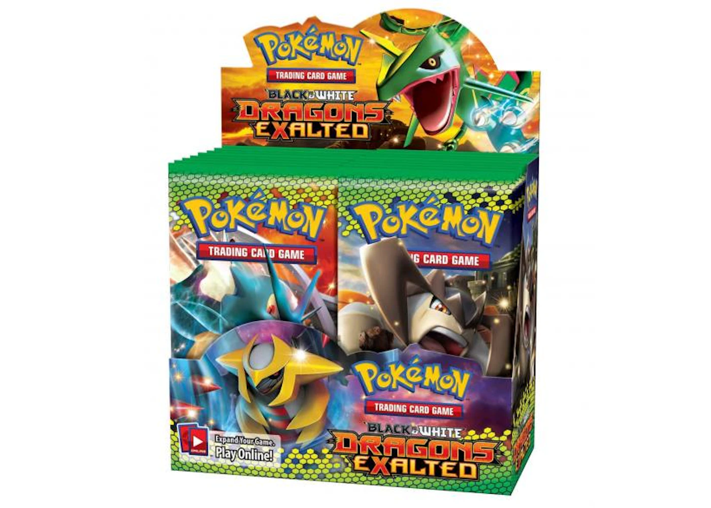 2012 Pokemon Black and White Dragons Exalted Booster Box - US 2012 Pokemon Black and White Dragons Exalted Booster Box - US