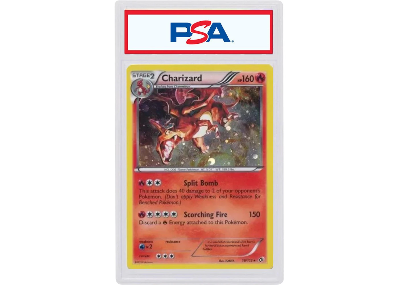 2013 Pokemon Black & White Legendary Treasures 19 Charizard-Holo Cosmos-Mega Charizard (PSA or BGS Graded) - 2013 - US 2013 Pokemon Black & White Legendary Treasures 19 Charizard-Holo Cosmos-Mega Charizard (PSA or BGS Graded) - 2013 - US