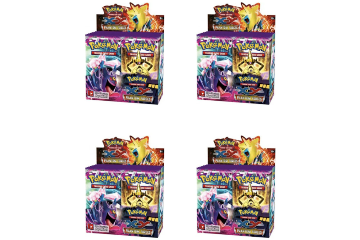 2014 Pokemon XY Phantom Forces Booster Box 4X Lot