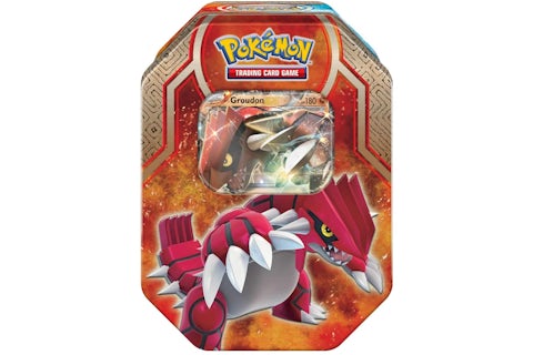 2015 Pokemon TCG Legends of Hoenn Tin Groudon EX - US 2015 Pokemon TCG Legends of Hoenn Tin Groudon EX - US