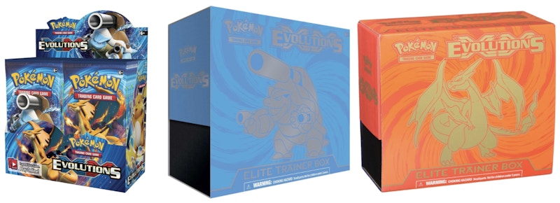 Pokémon TCG XY Evolutions Booster Box & Elite Trainer Boxes 3x Bundle