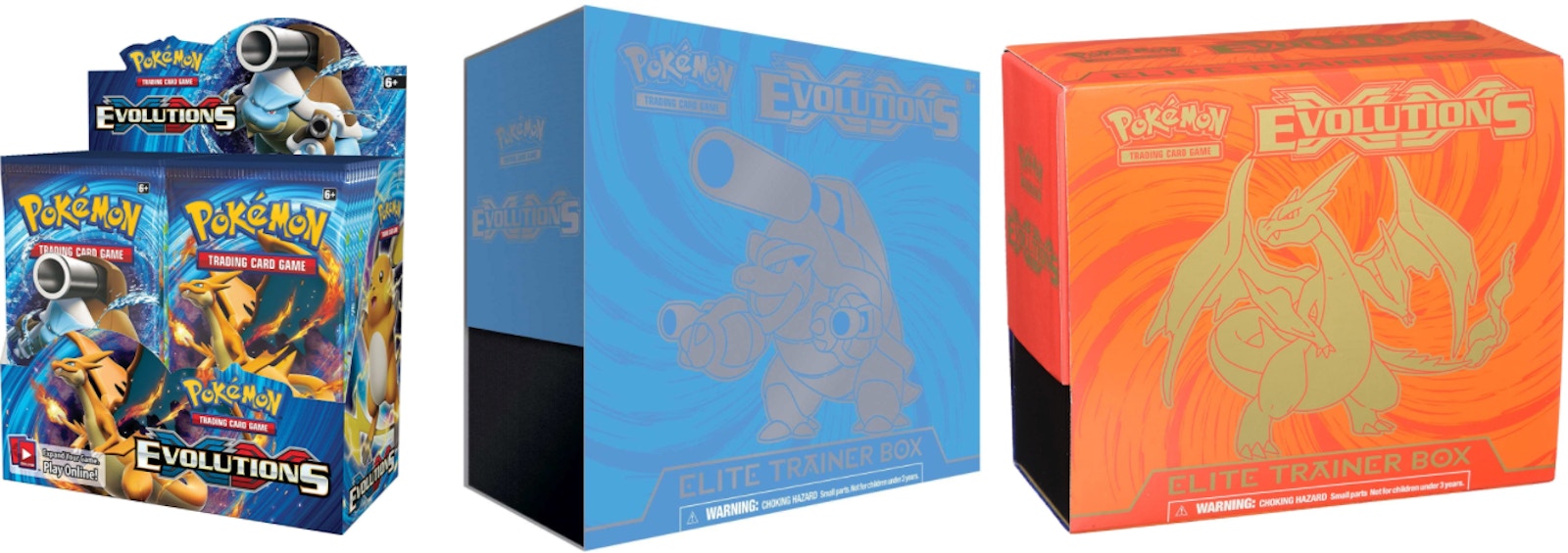 2016 Pokemon TCG XY Evolutions Booster Box & Elite Trainer Boxes 3x ...