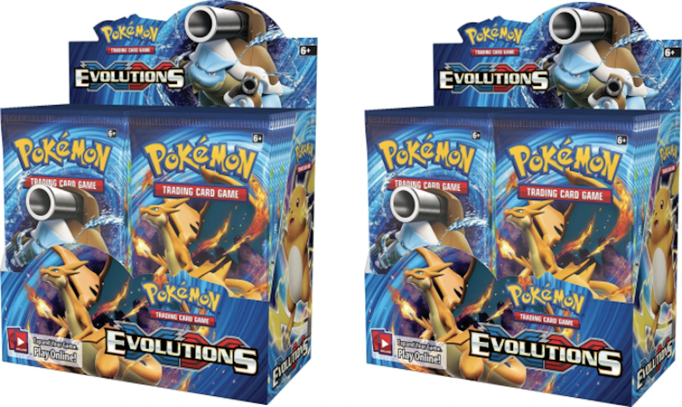 2016 Pokemon XY Evolutions Booster Box 2X Lot - US